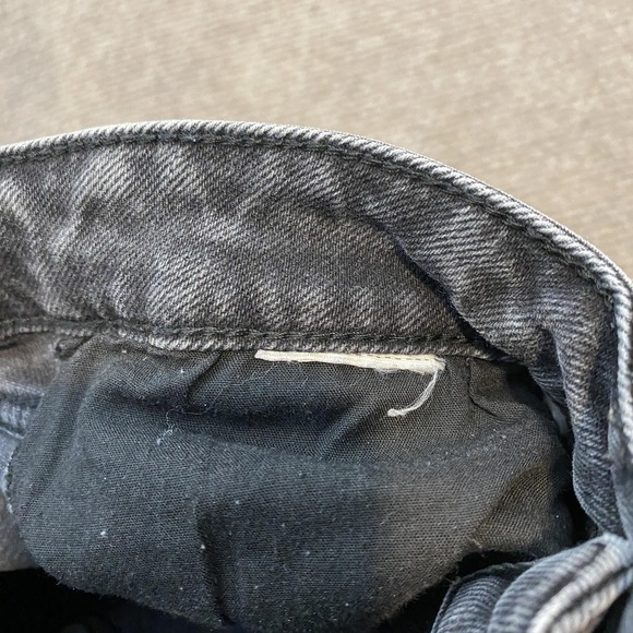 Abercrombie & Fitch Mom Jeans Womens 25 Gray High Rise Curve Love Straight Leg - Picture 4 of 12